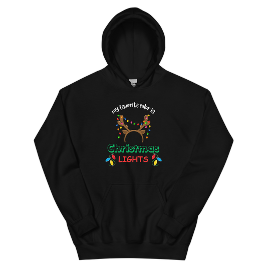 My Favorite Color Is Christmas Lights Unisex Hoodie