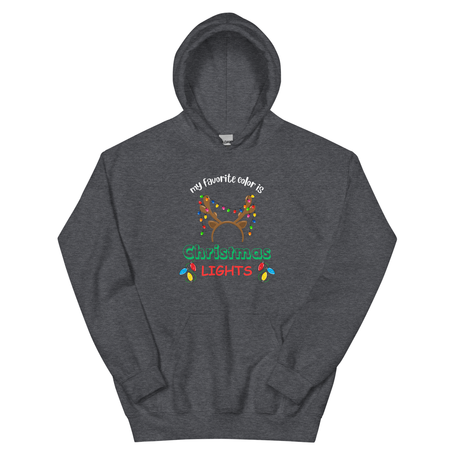 My Favorite Color Is Christmas Lights Unisex Hoodie