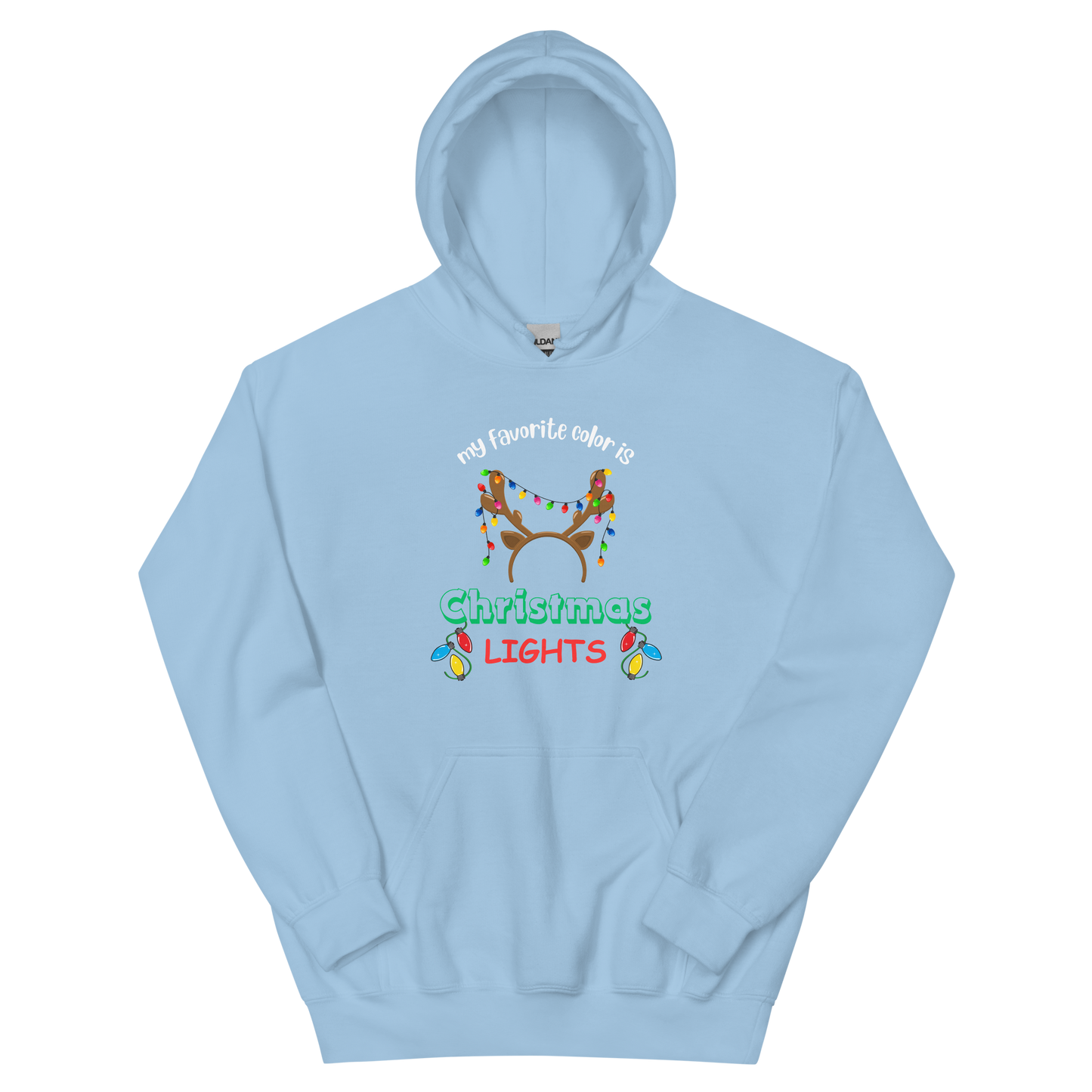 My Favorite Color Is Christmas Lights Unisex Hoodie