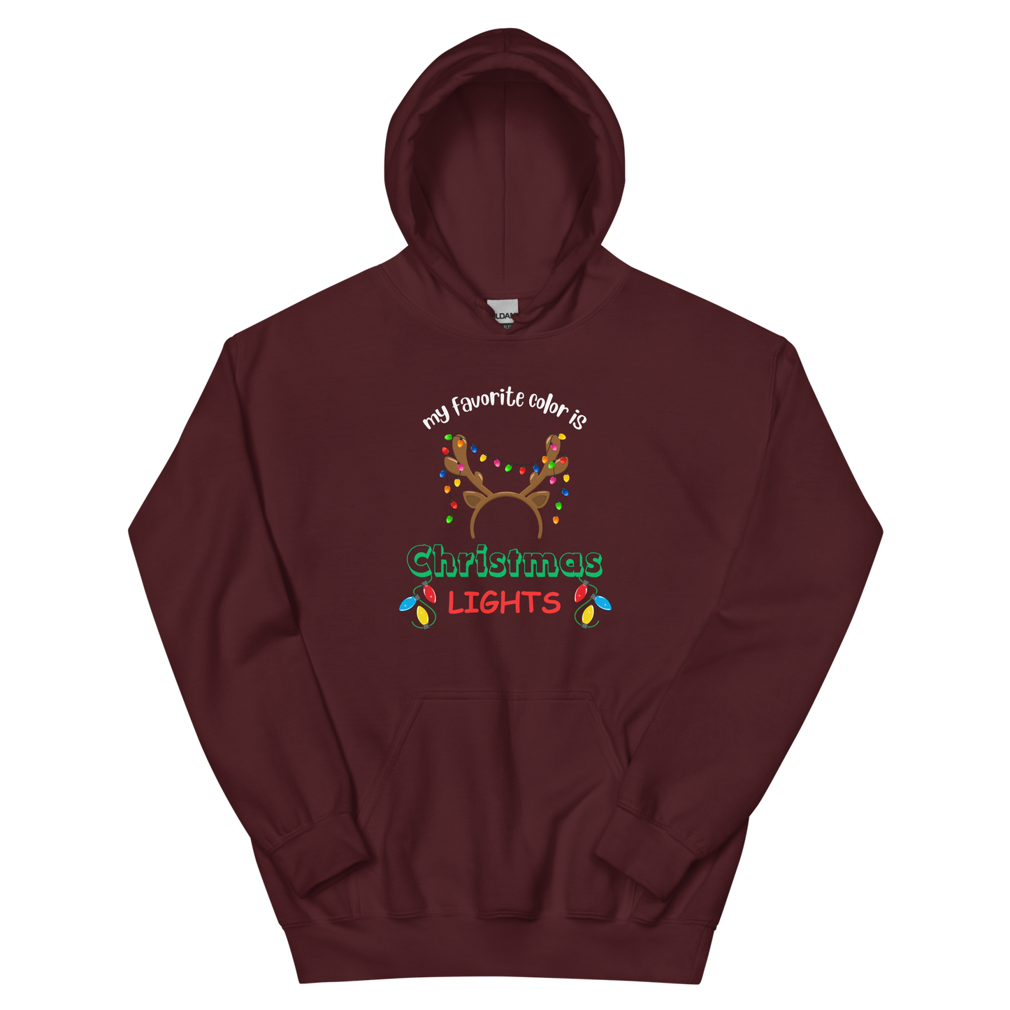 My Favorite Color Is Christmas Lights Unisex Hoodie