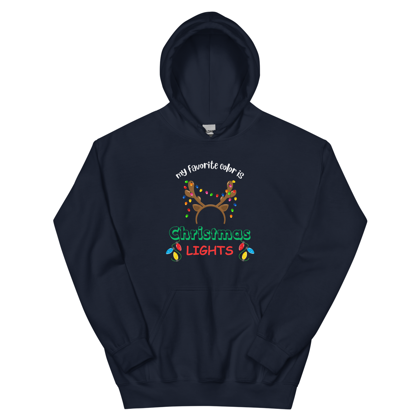 My Favorite Color Is Christmas Lights Unisex Hoodie