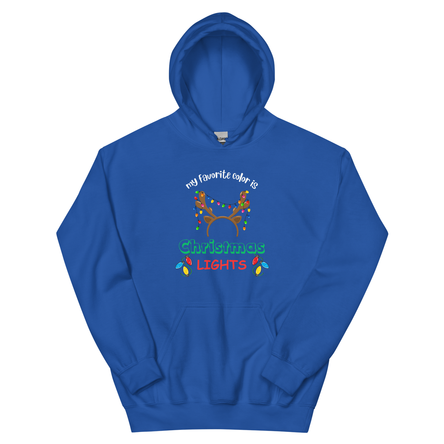 My Favorite Color Is Christmas Lights Unisex Hoodie