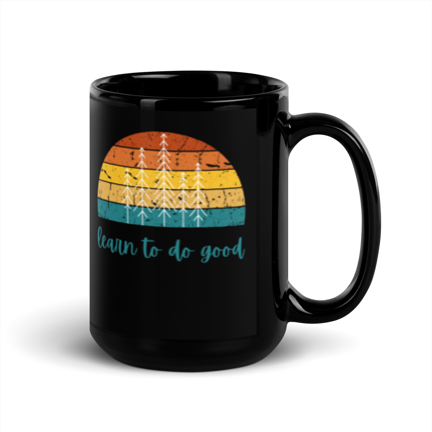 Learn To Do Good Black Glossy Mug