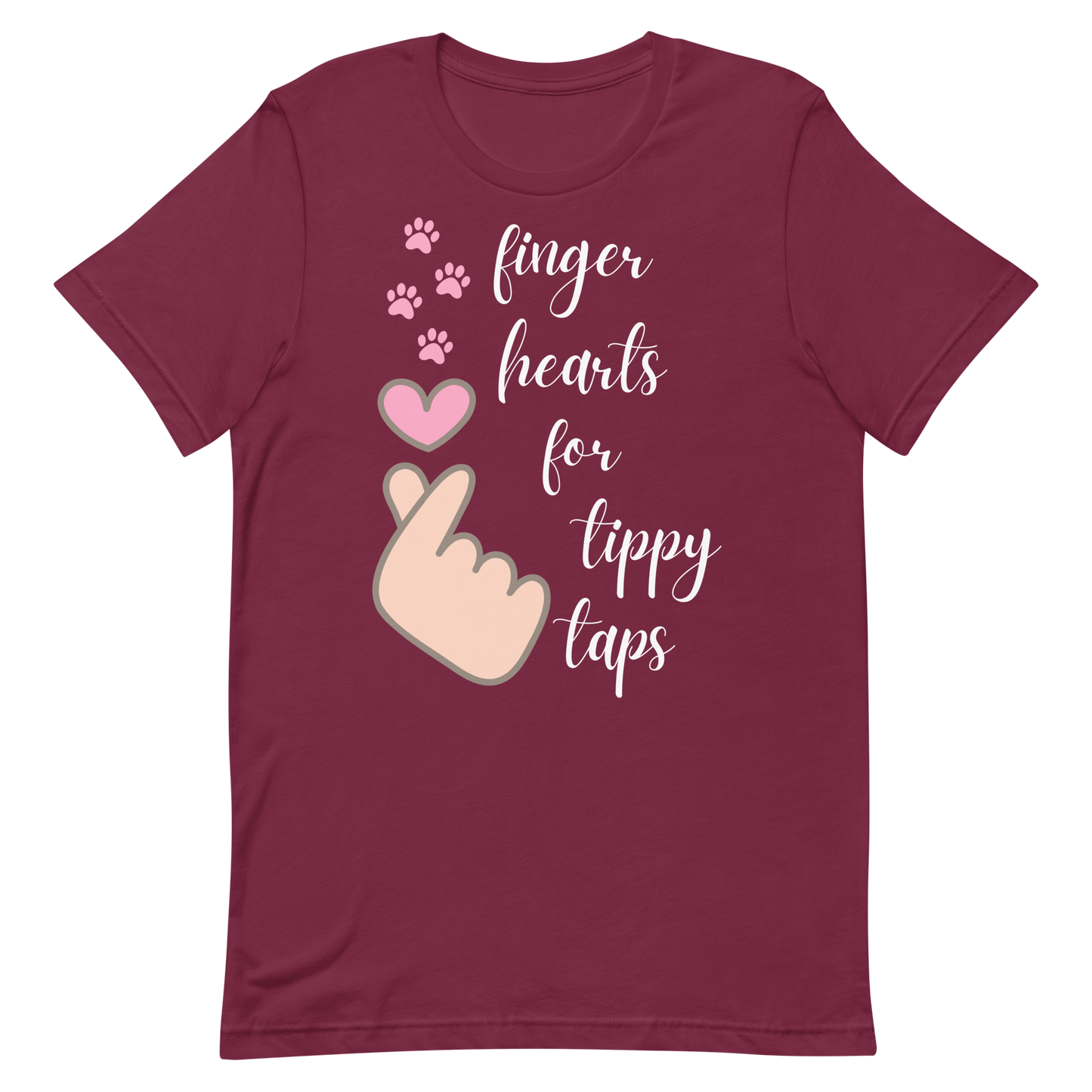 Finger Hearts for Tippy Taps Unisex t-shirt